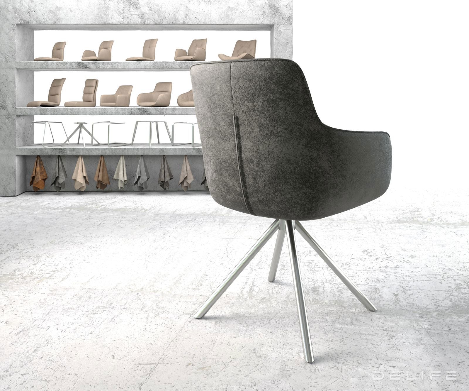 Jedilni stol Pejo, Material: Mikrofibra