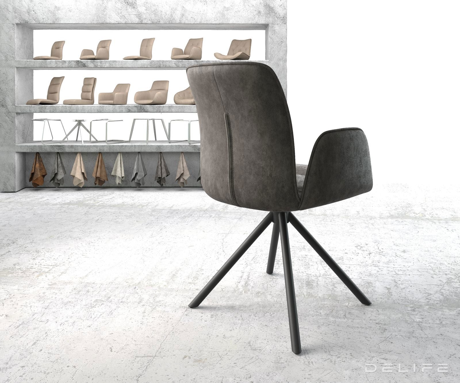 Jedilni stol Vinja, Material: Mikrofibra