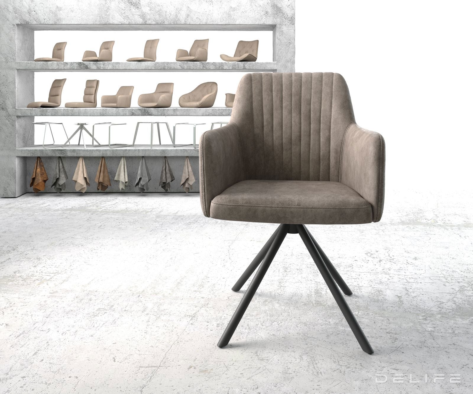 Jedilni stol Greg, Material: Mikrofibra