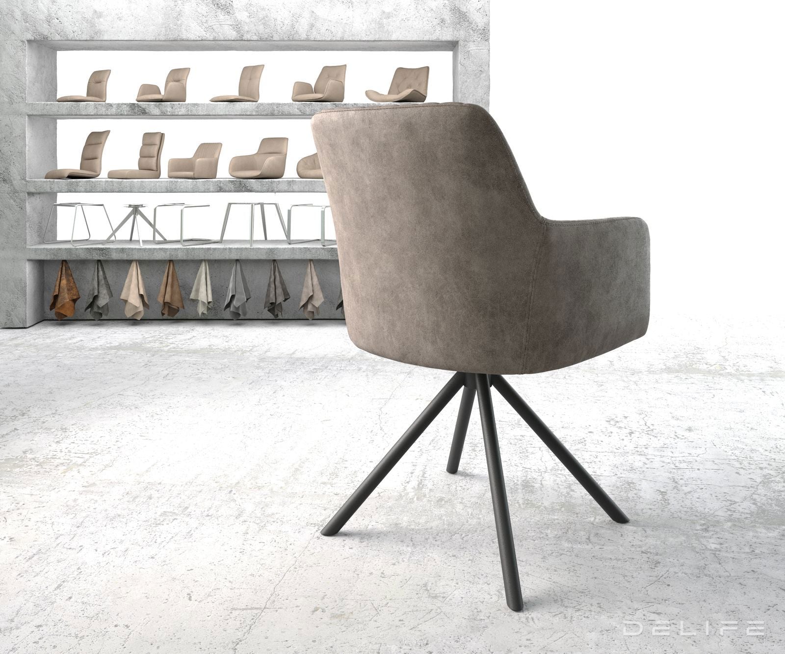 Jedilni stol Greg, Material: Mikrofibra