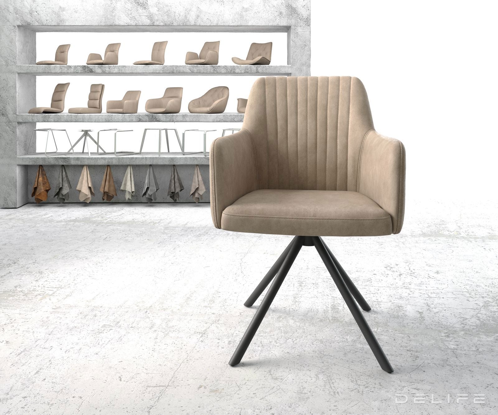 Jedilni stol Greg, Material: Mikrofibra