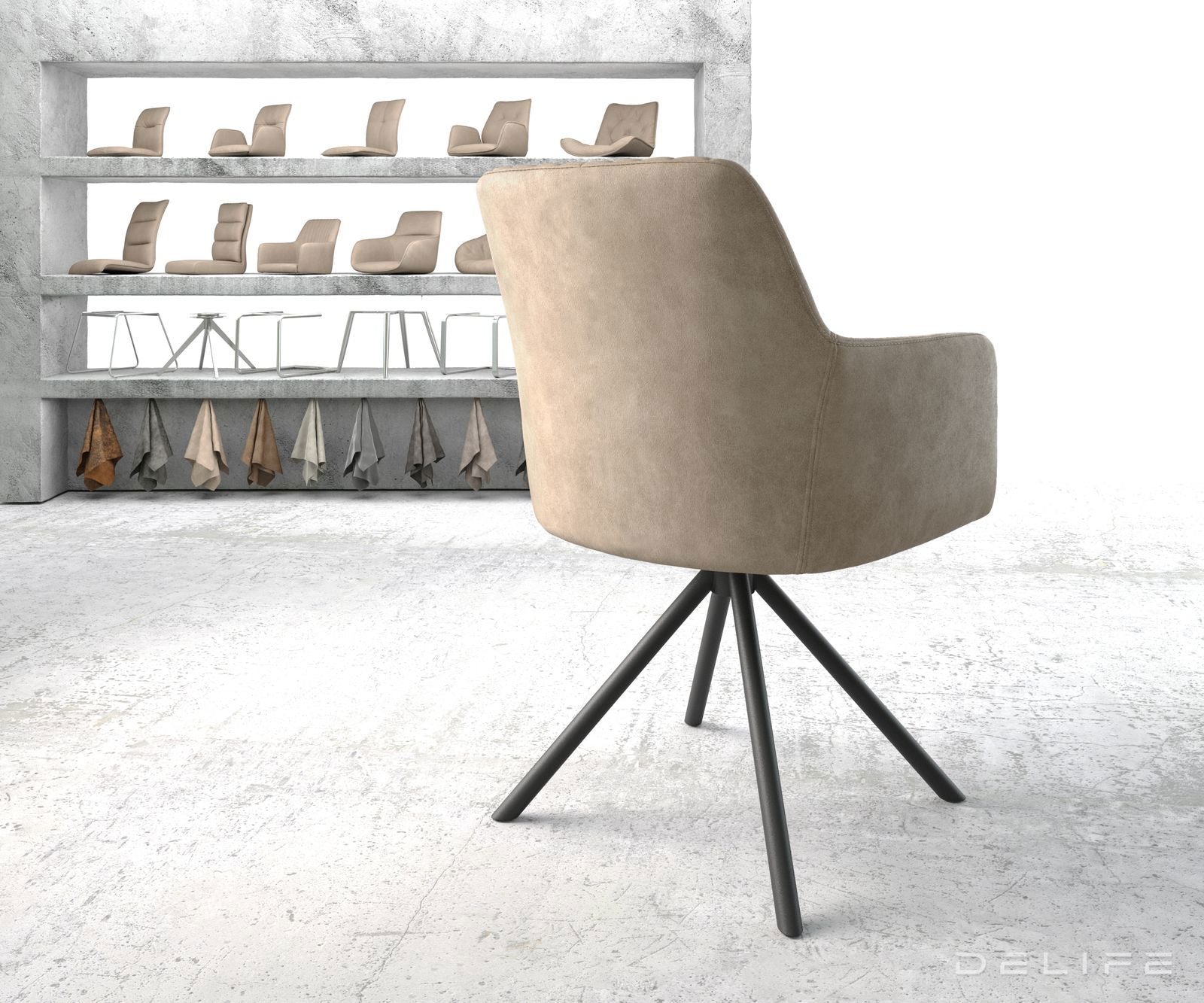 Jedilni stol Greg, Material: Mikrofibra