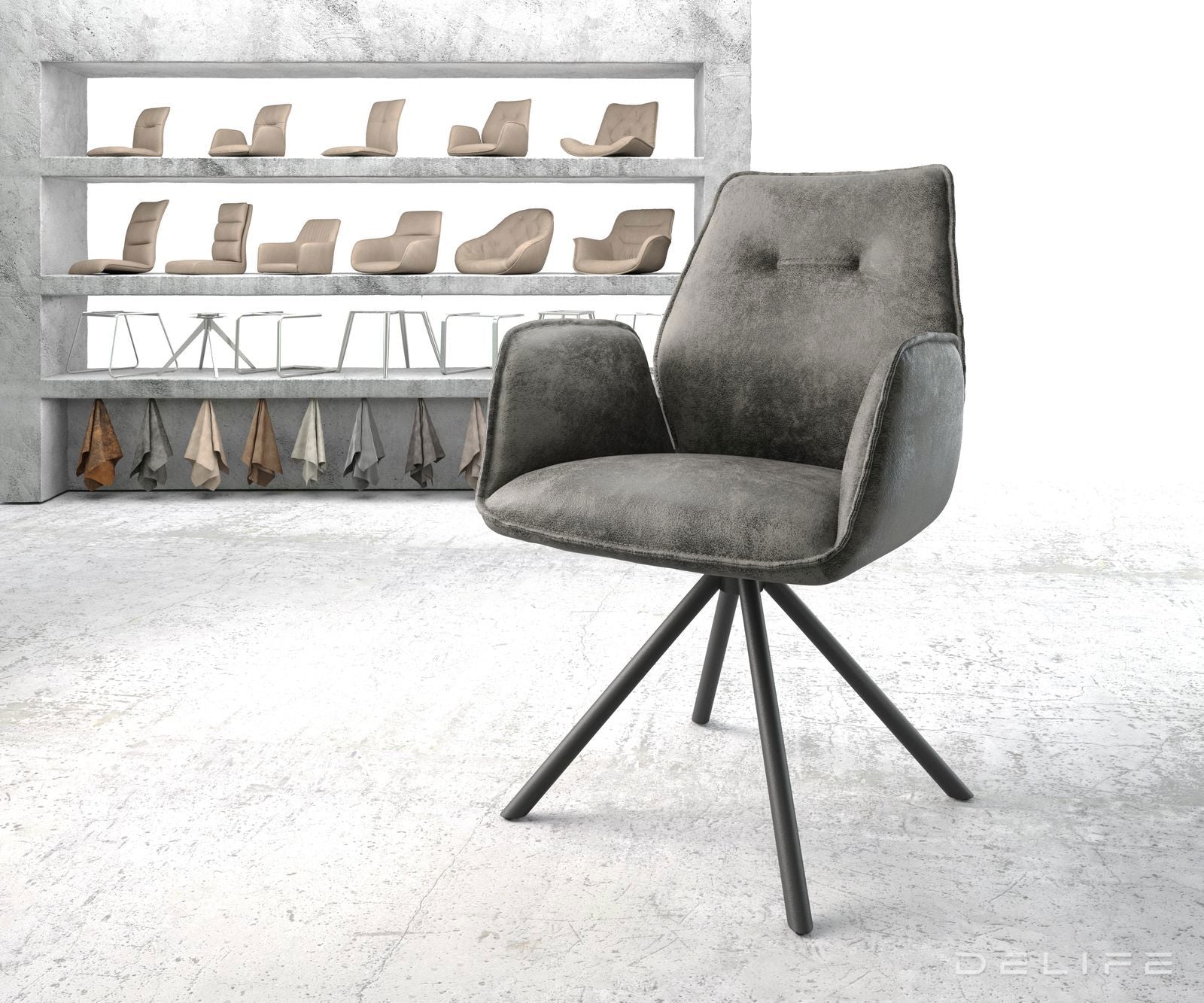 Jedilni stol Zoa, Material: Mikrofibra