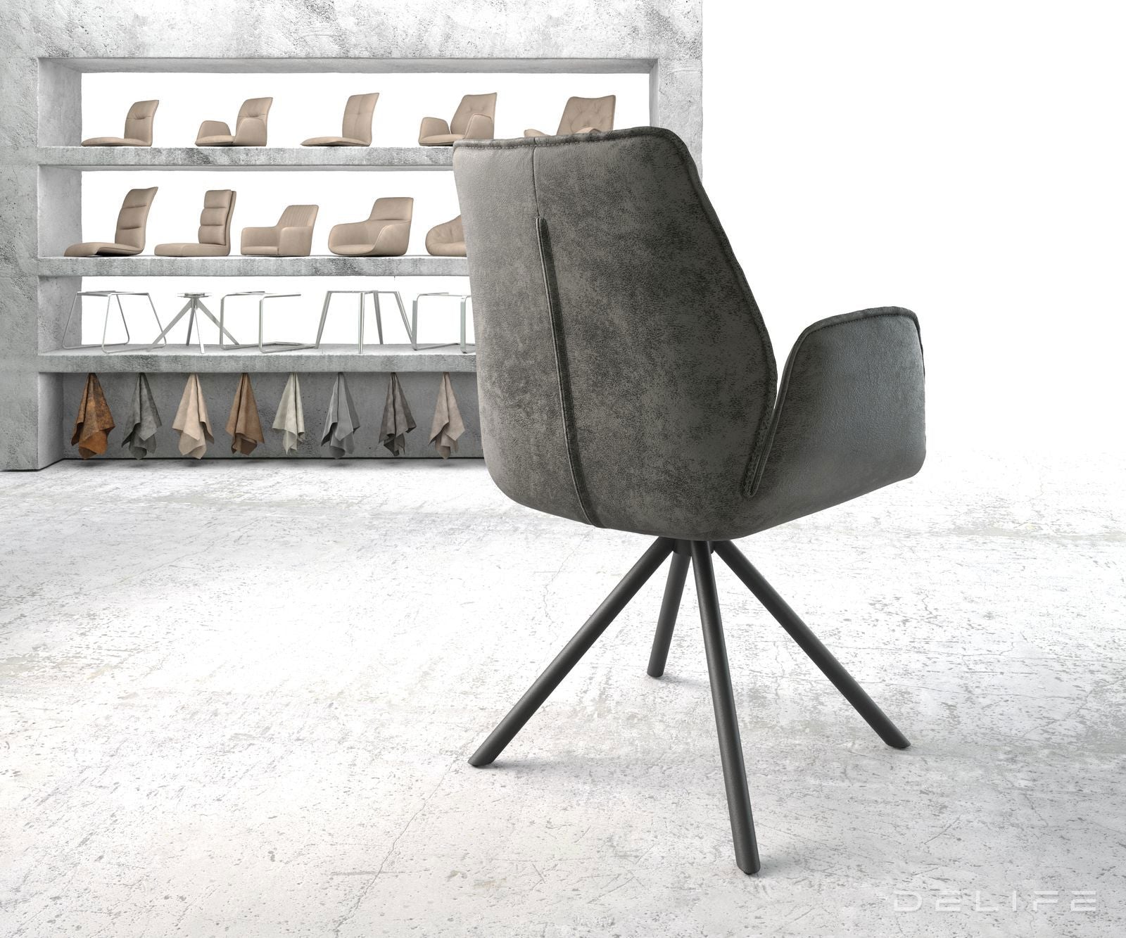 Jedilni stol Zoa, Material: Mikrofibra