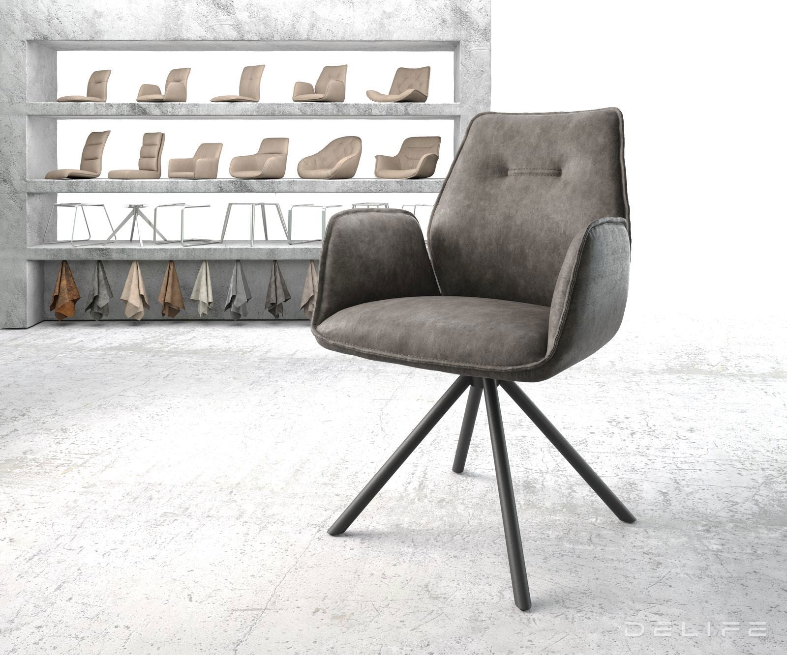 Jedilni stol Zoa, Material: Mikrofibra