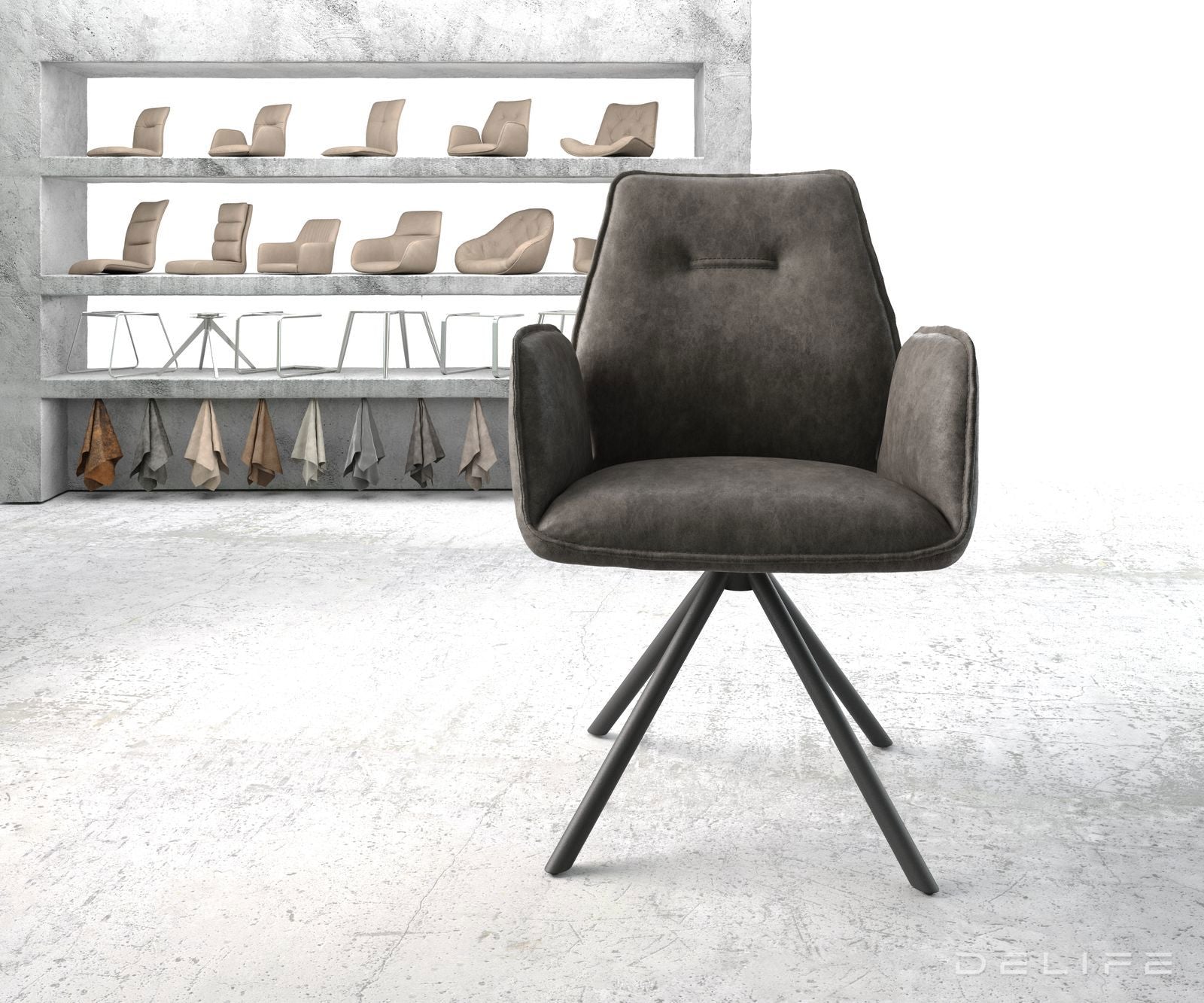 Jedilni stol Zoa, Material: Mikrofibra