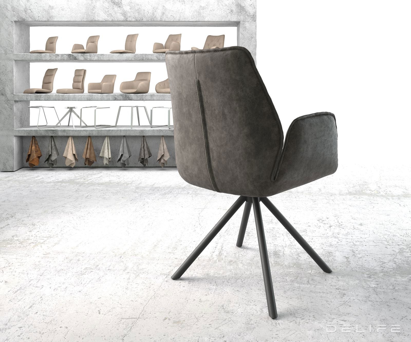 Jedilni stol Zoa, Material: Mikrofibra