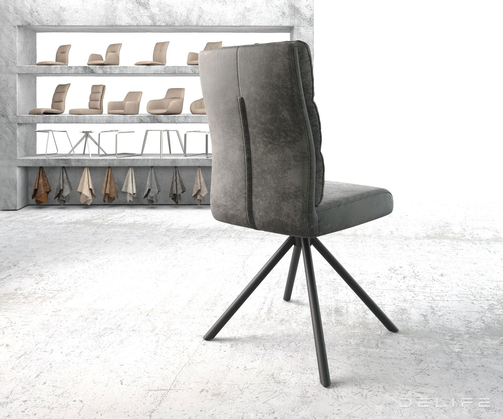 Jedilni stol Pela, Material: Mikrofibra