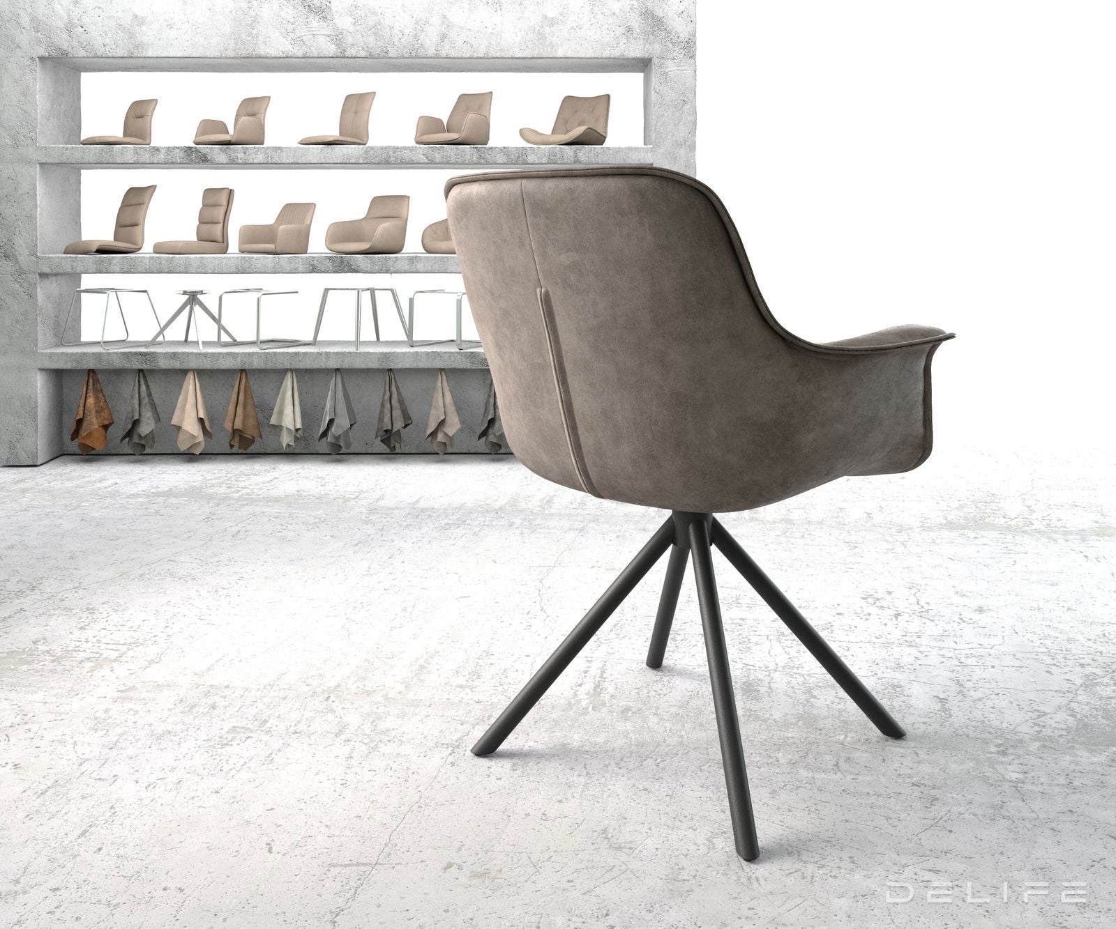 Jedilni stol Kaira, Material: Mikrofibra