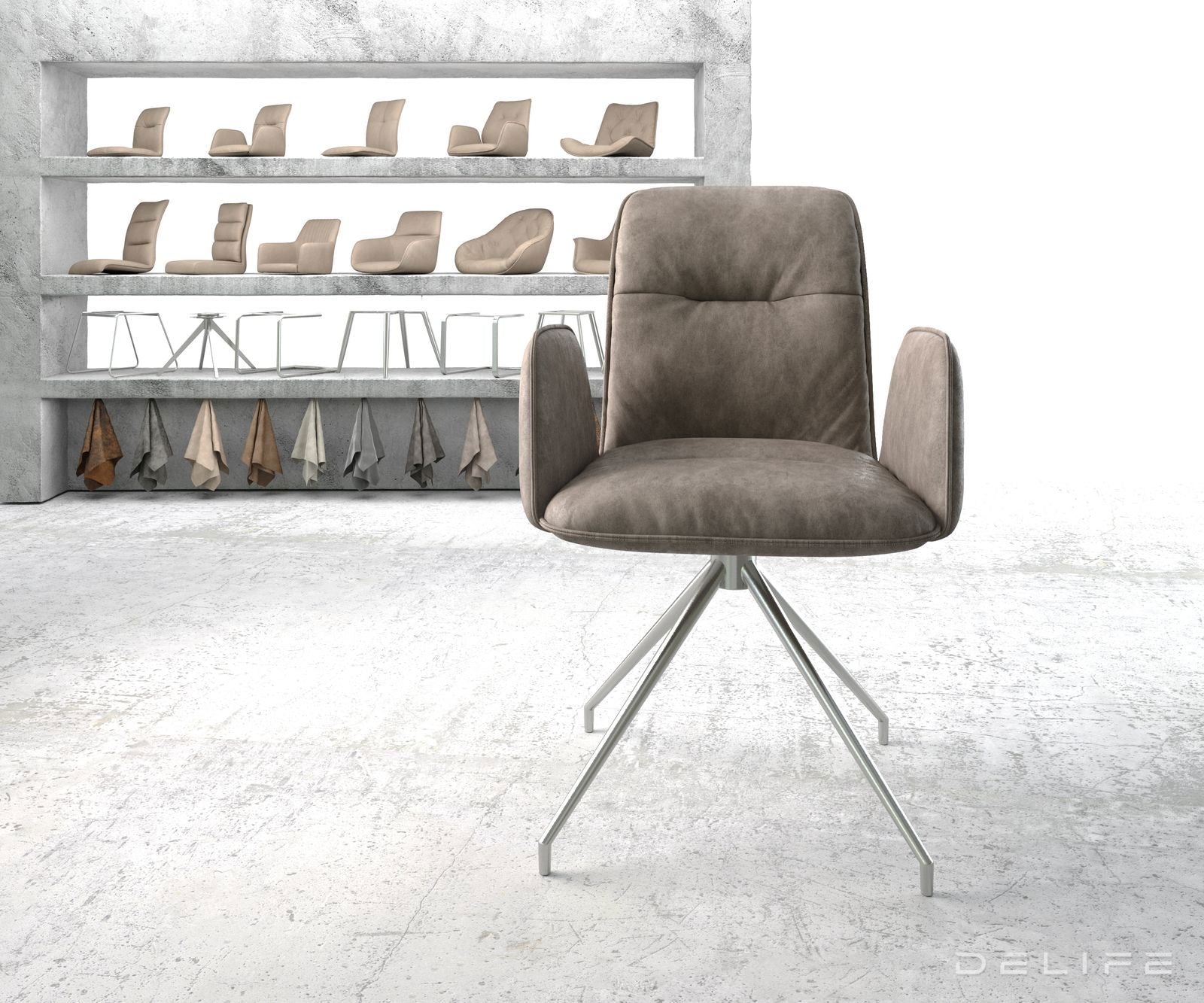 Jedilni stol Vinja, Material: Mikrofibra