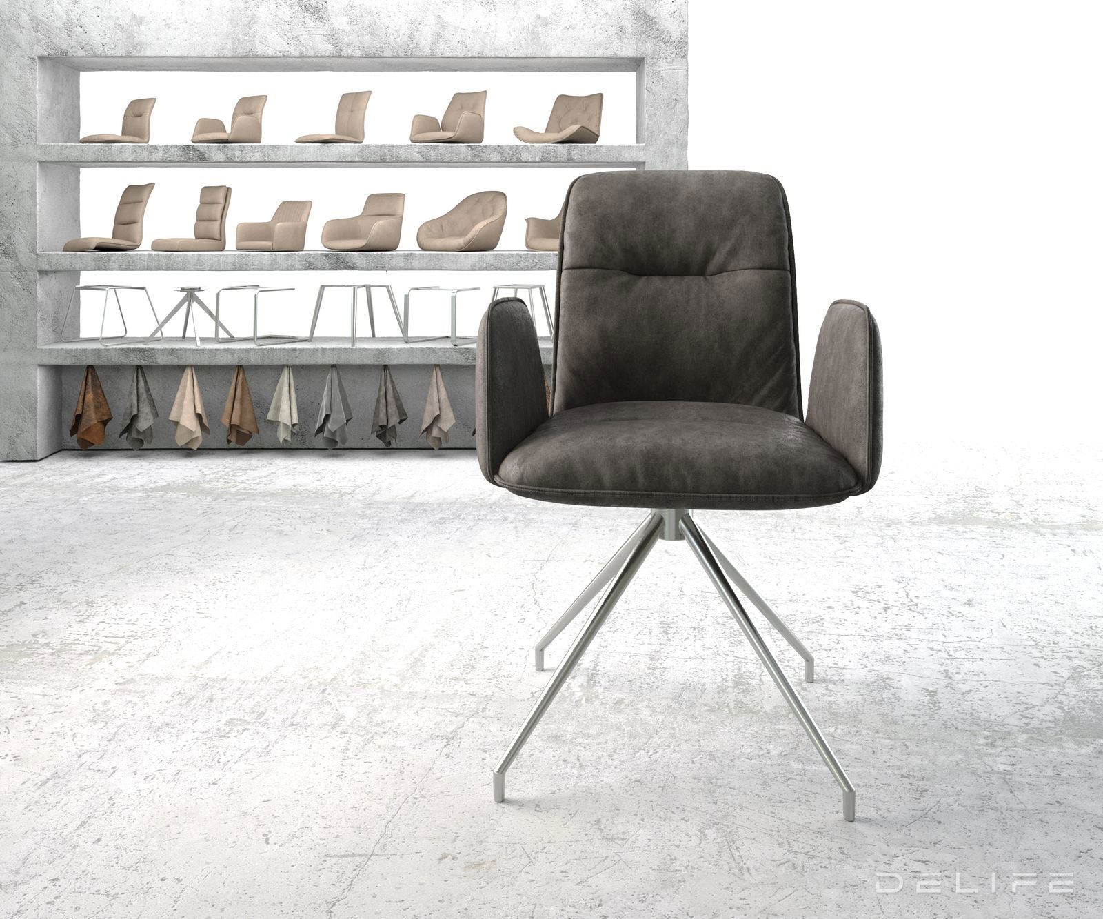 Jedilni stol Vinja, Material: Mikrofibra