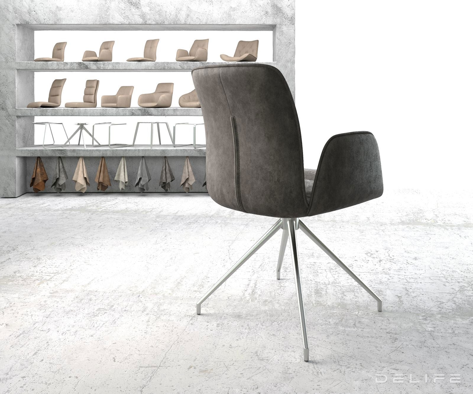 Jedilni stol Vinja, Material: Mikrofibra