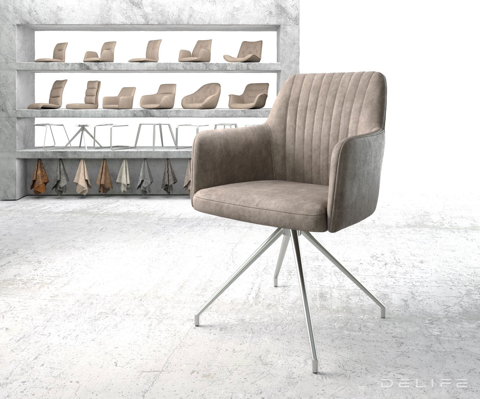 Jedilni stol Greg, Material: Mikrofibra