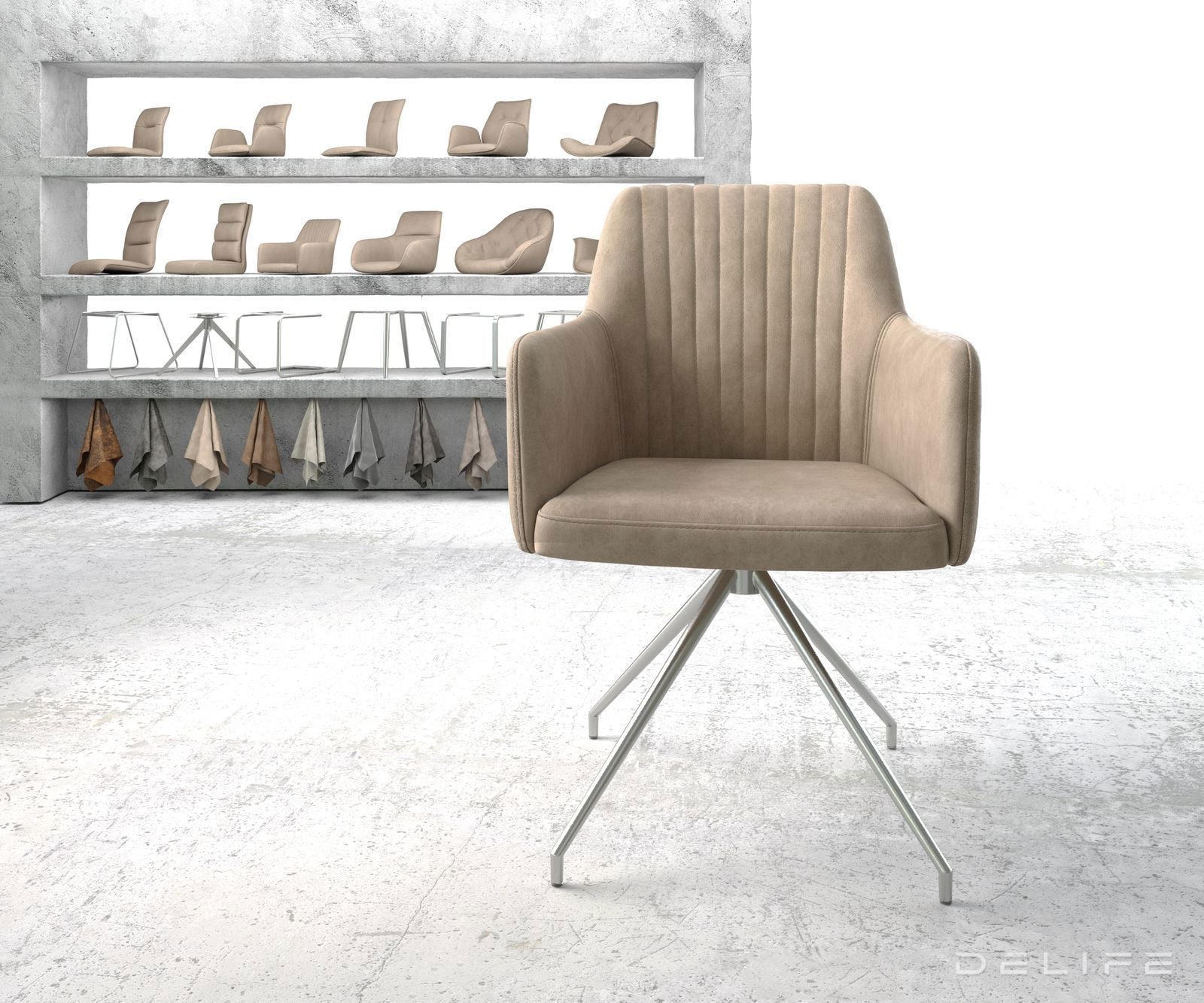 Jedilni stol Greg, Material: Mikrofibra