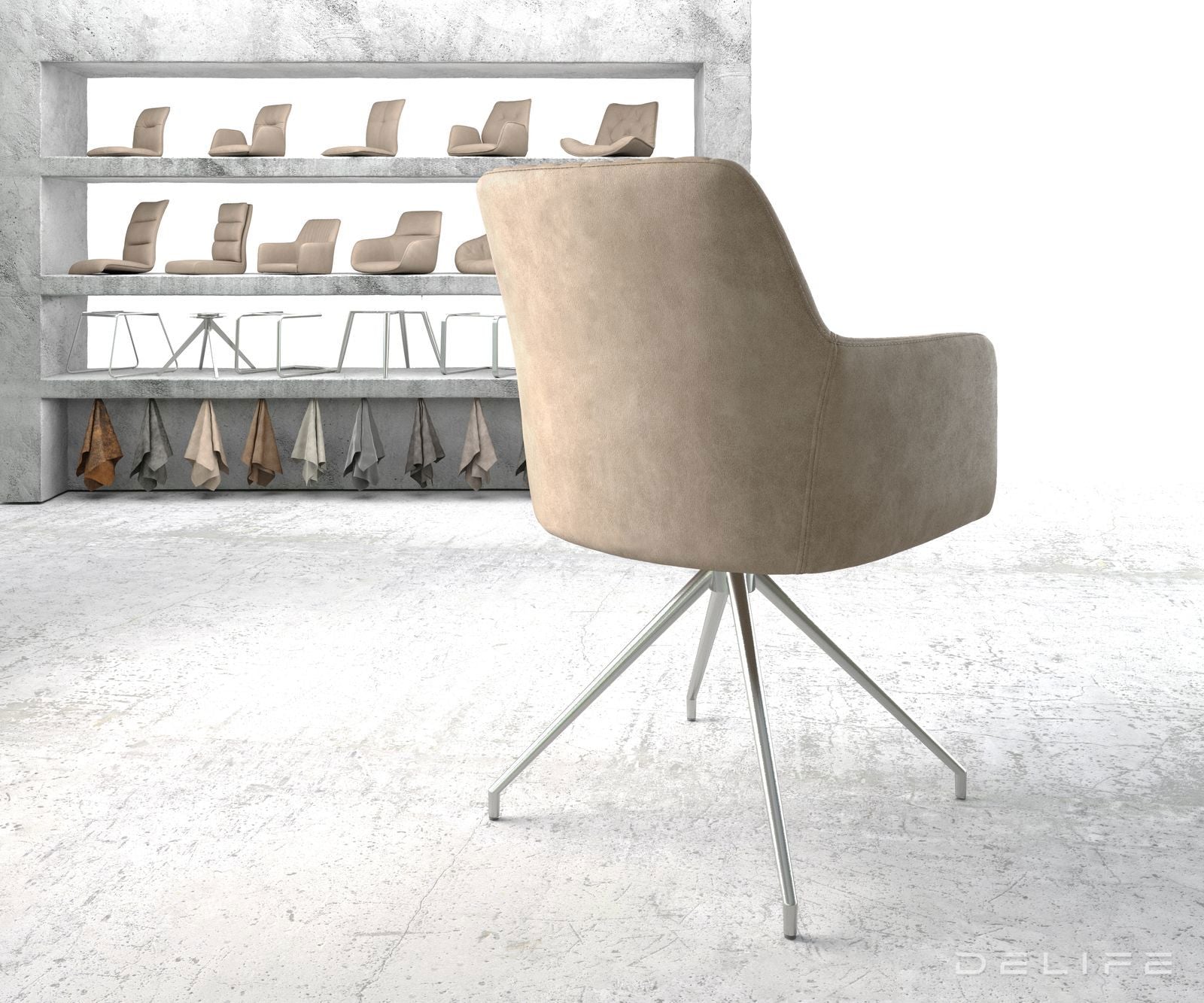 Jedilni stol Greg, Material: Mikrofibra