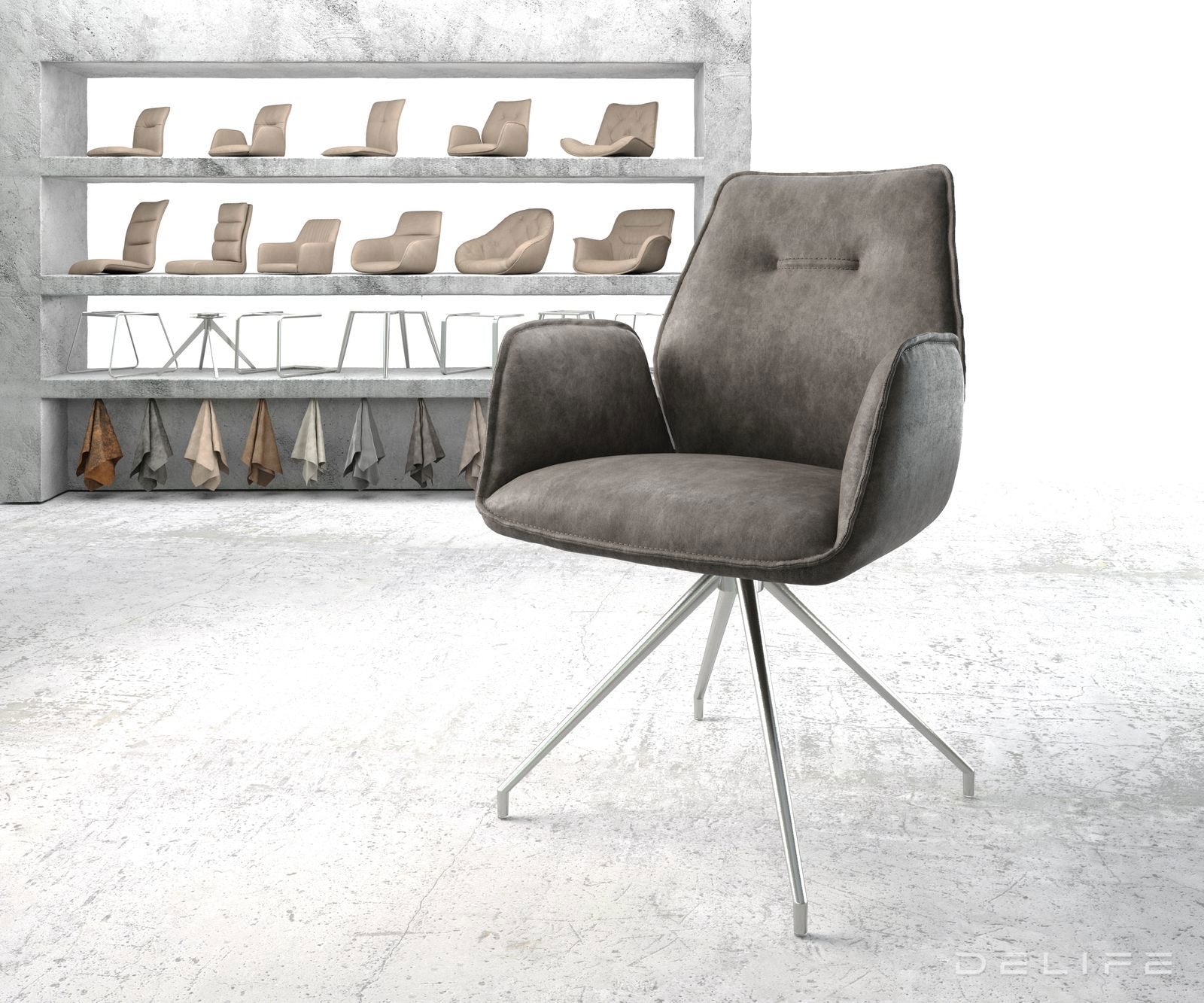 Jedilni stol Zoa, Material: Mikrofibra