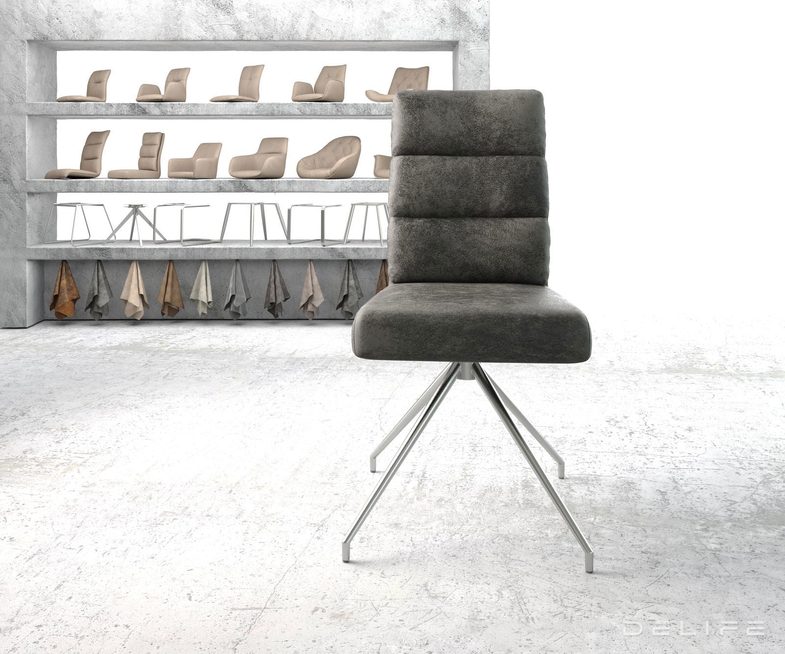 Jedilni stol Pela, Material: Mikrofibra