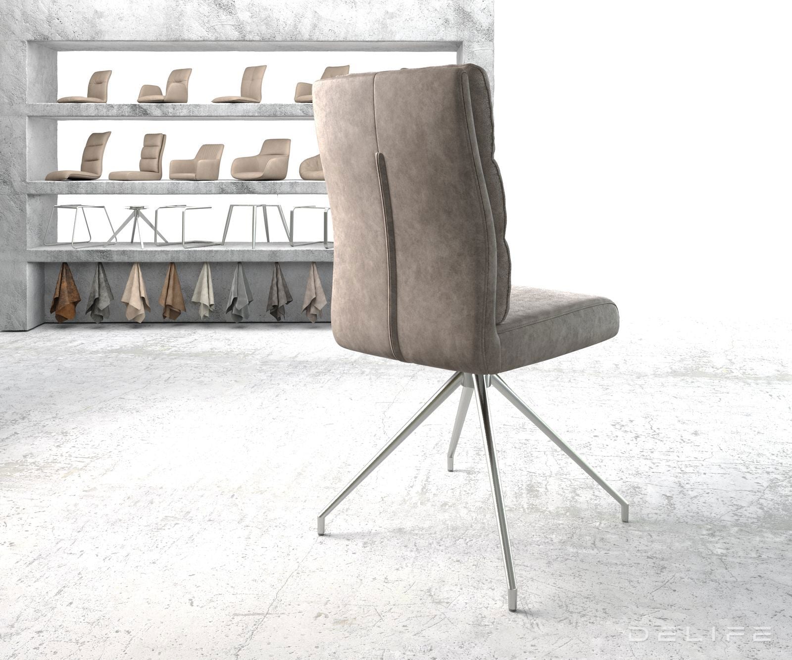 Jedilni stol Pela, Material: Mikrofibra