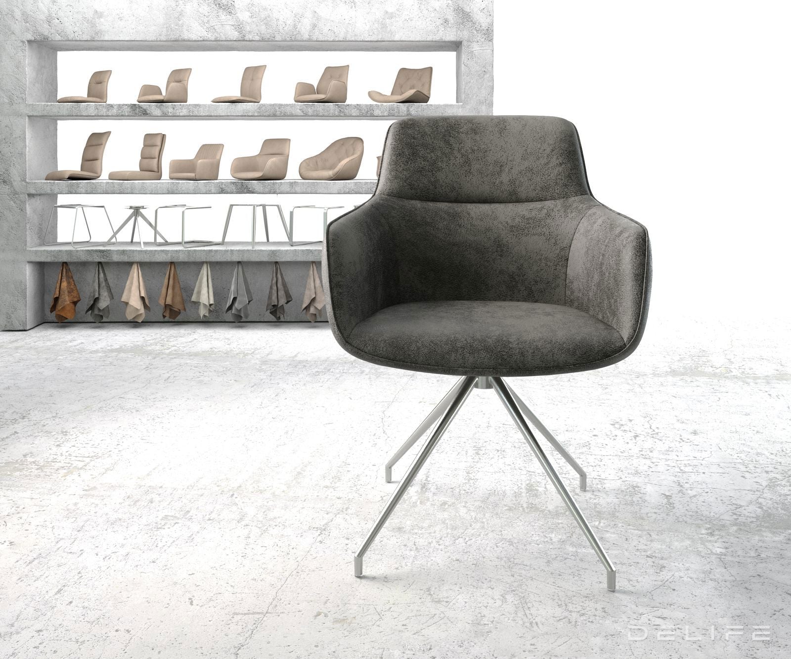 Jedilni stol Pejo, Material: Mikrofibra