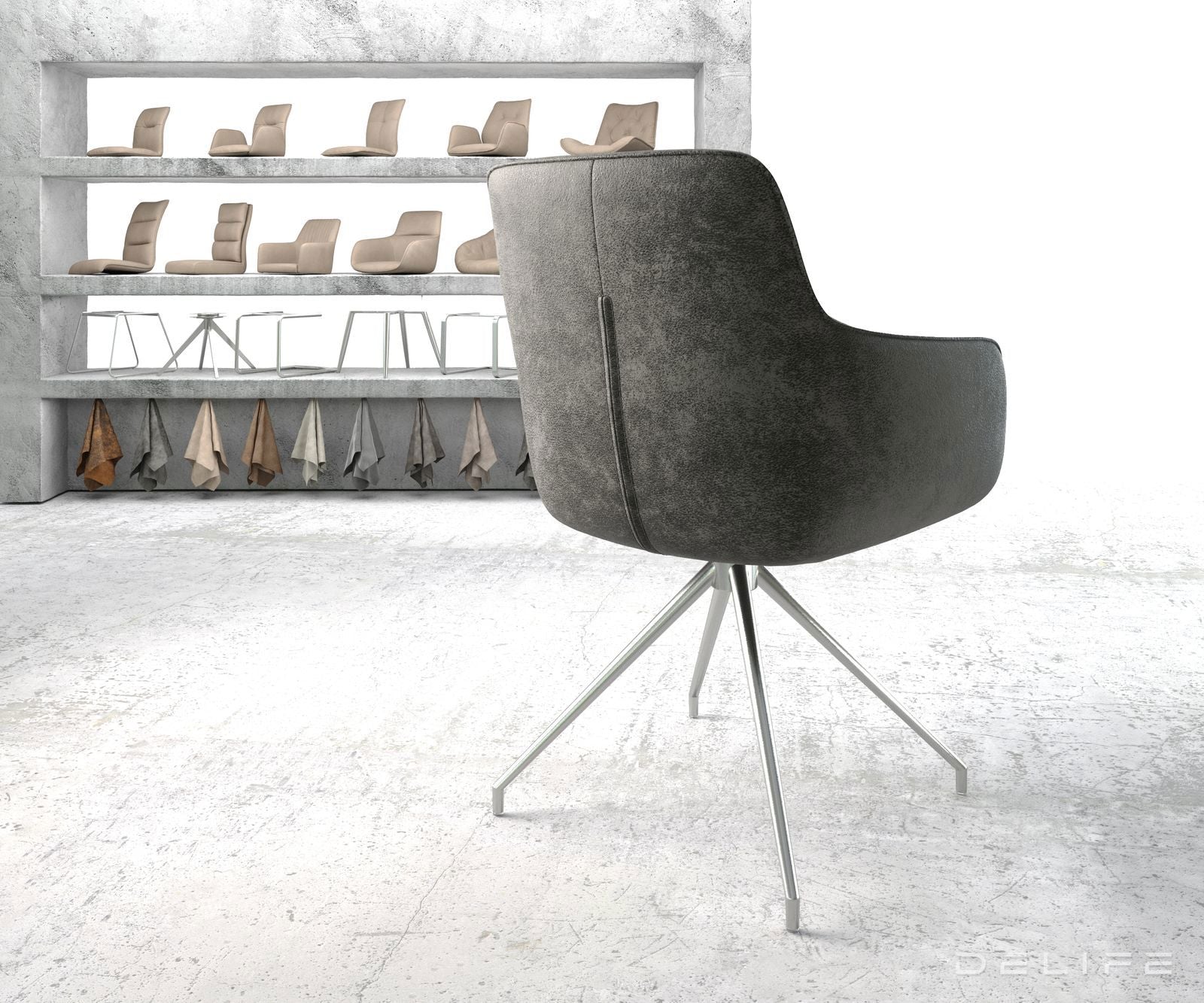 Jedilni stol Pejo, Material: Mikrofibra