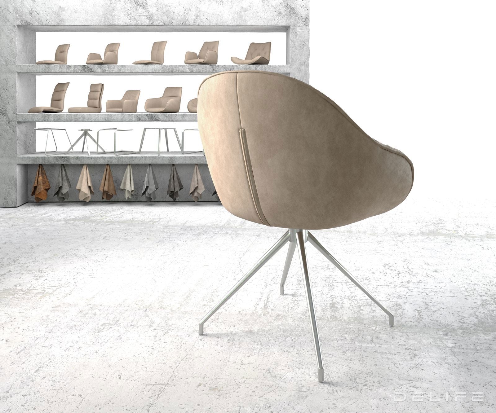 Jedilni stol Gaio, Material: Mikrofibra