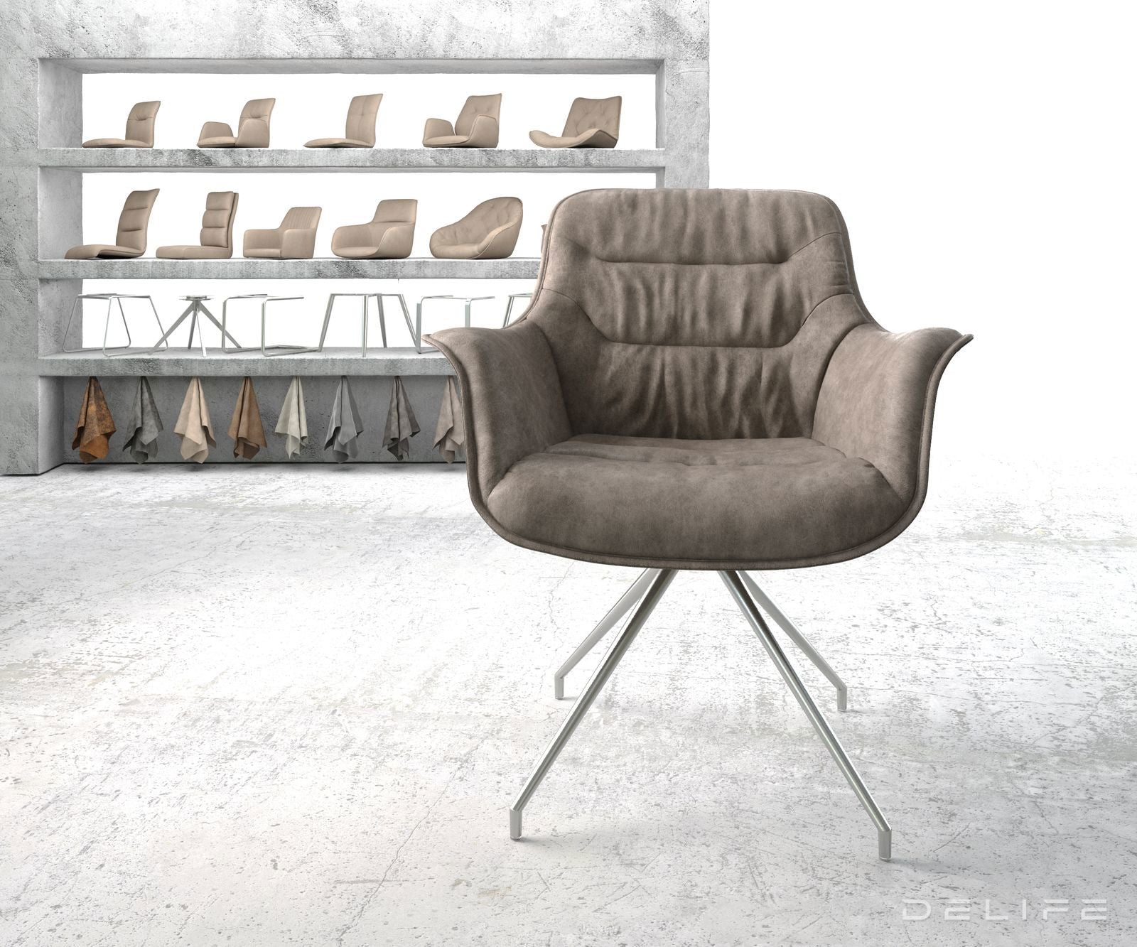 Jedilni stol Kaira, Material: Mikrofibra