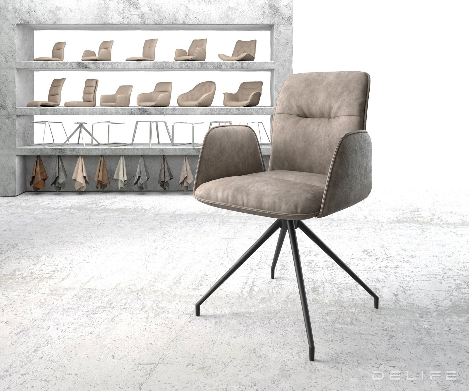 Jedilni stol Vinja, Material: Mikrofibra