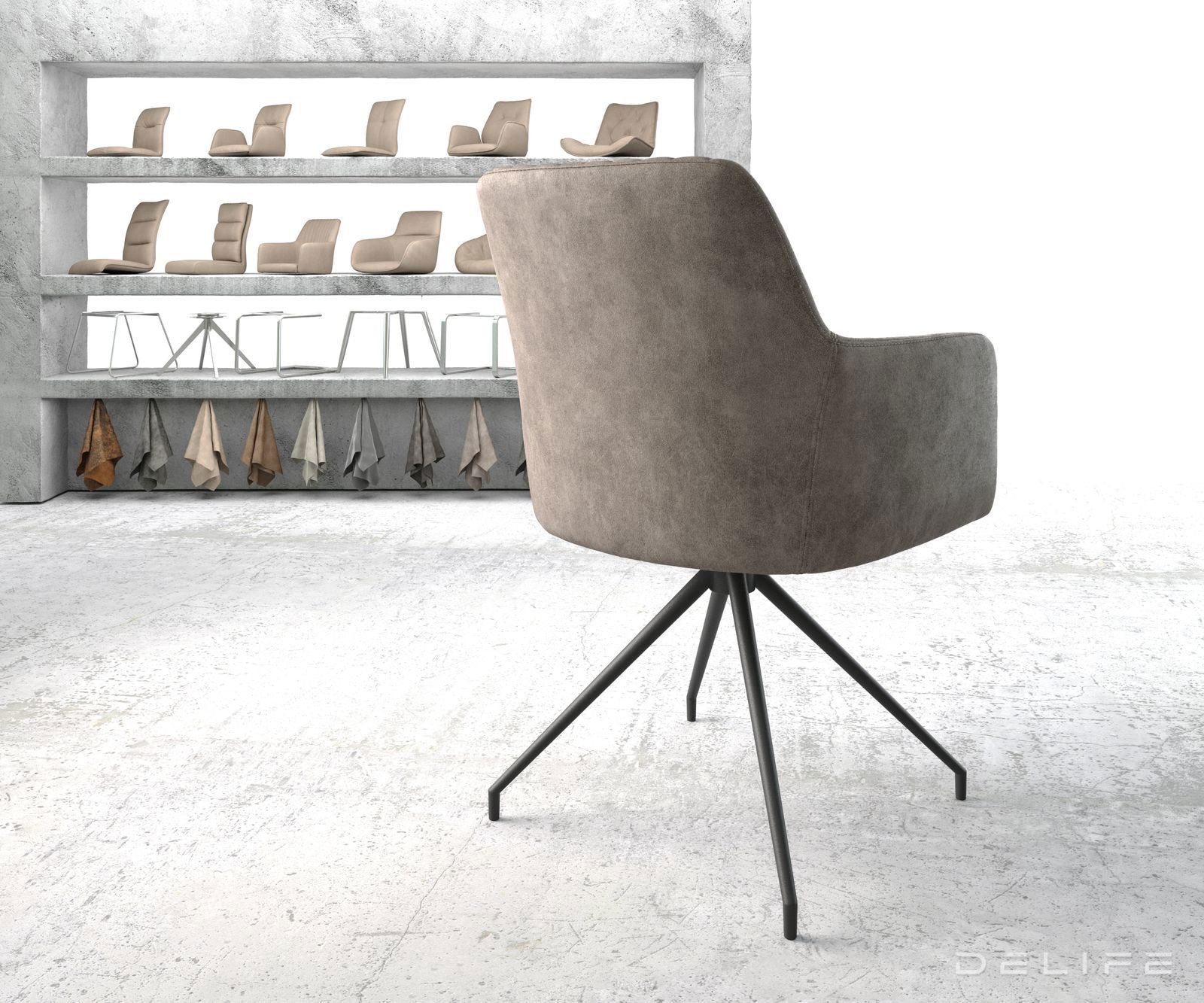 Jedilni stol Greg, Material: Mikrofibra