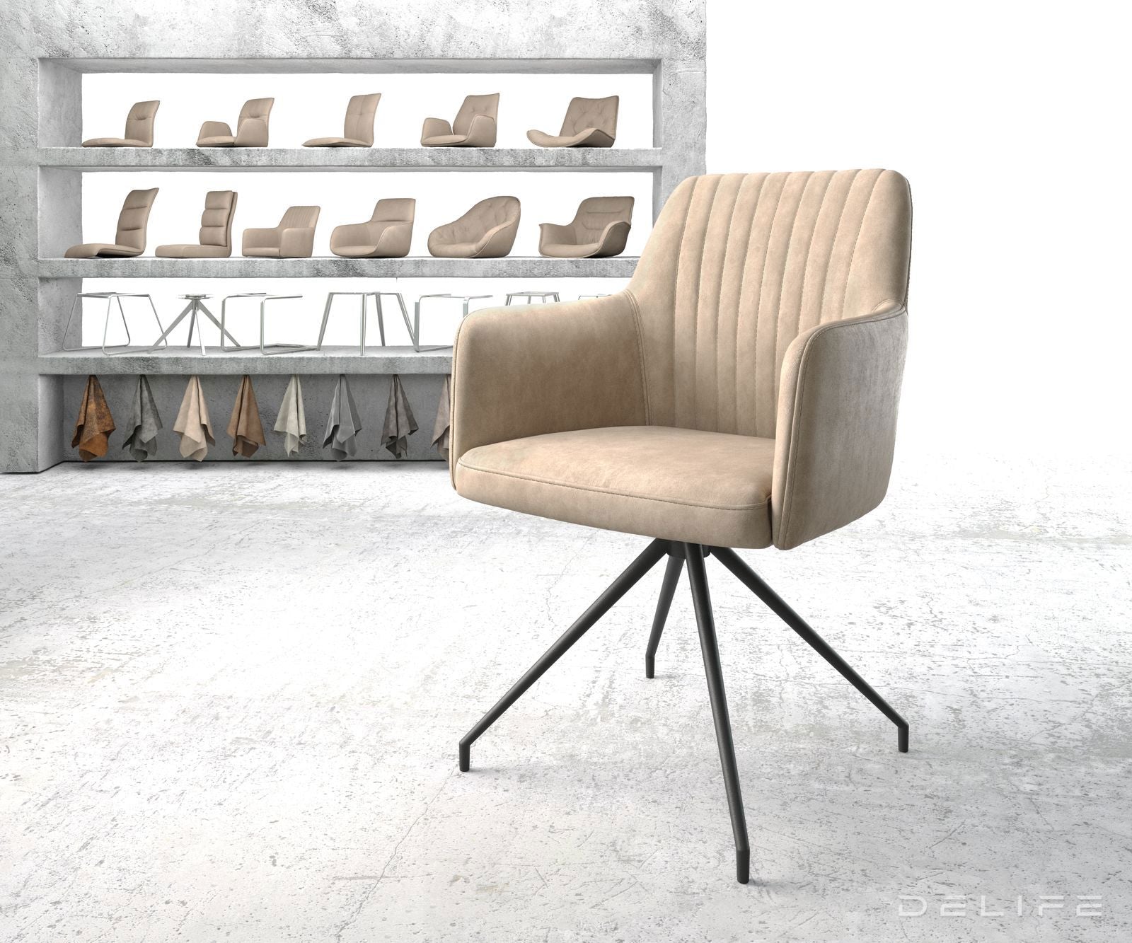 Jedilni stol Greg, Material: Mikrofibra