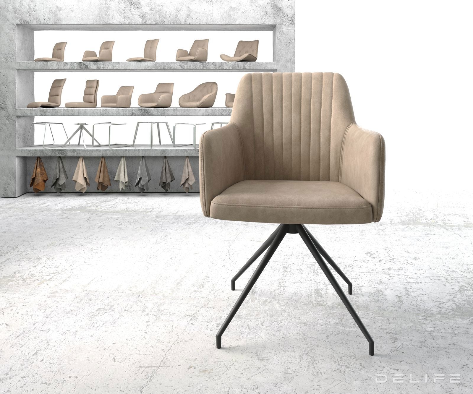 Jedilni stol Greg, Material: Mikrofibra