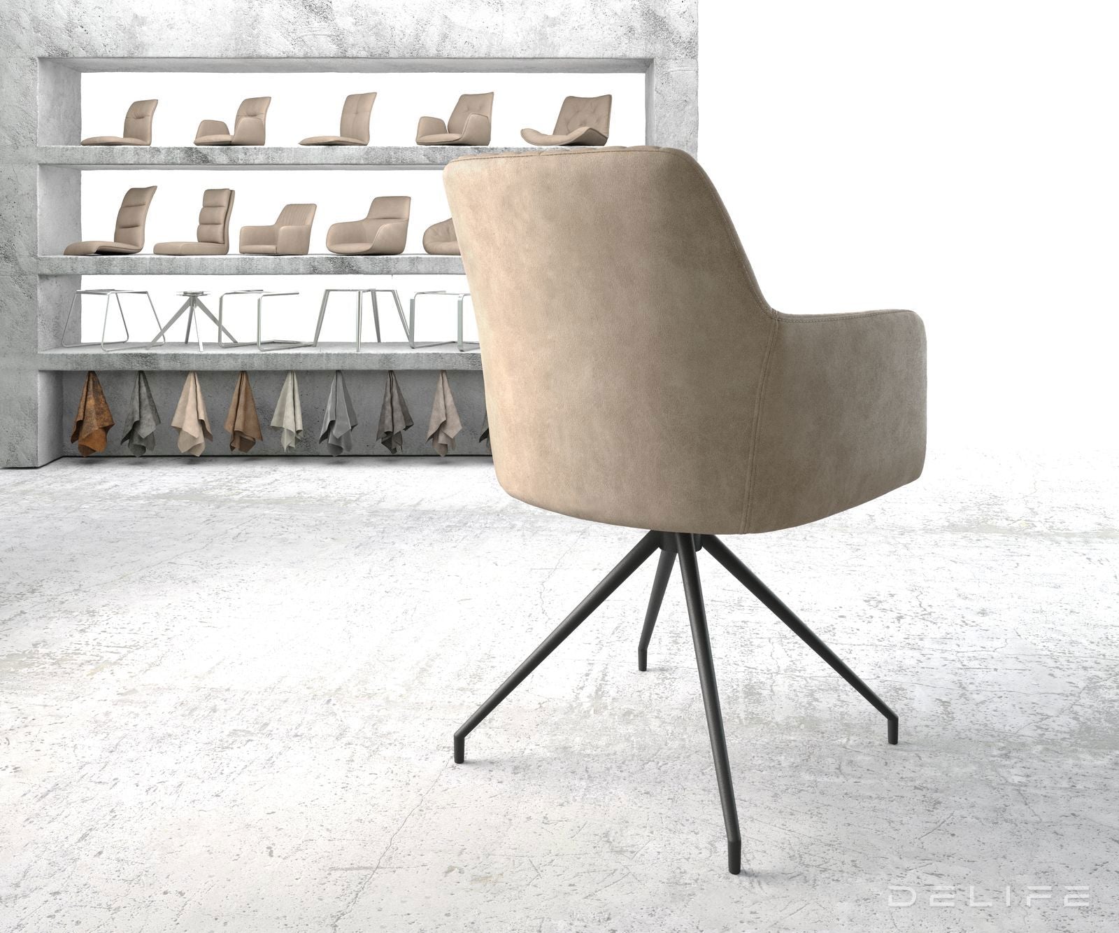 Jedilni stol Greg, Material: Mikrofibra