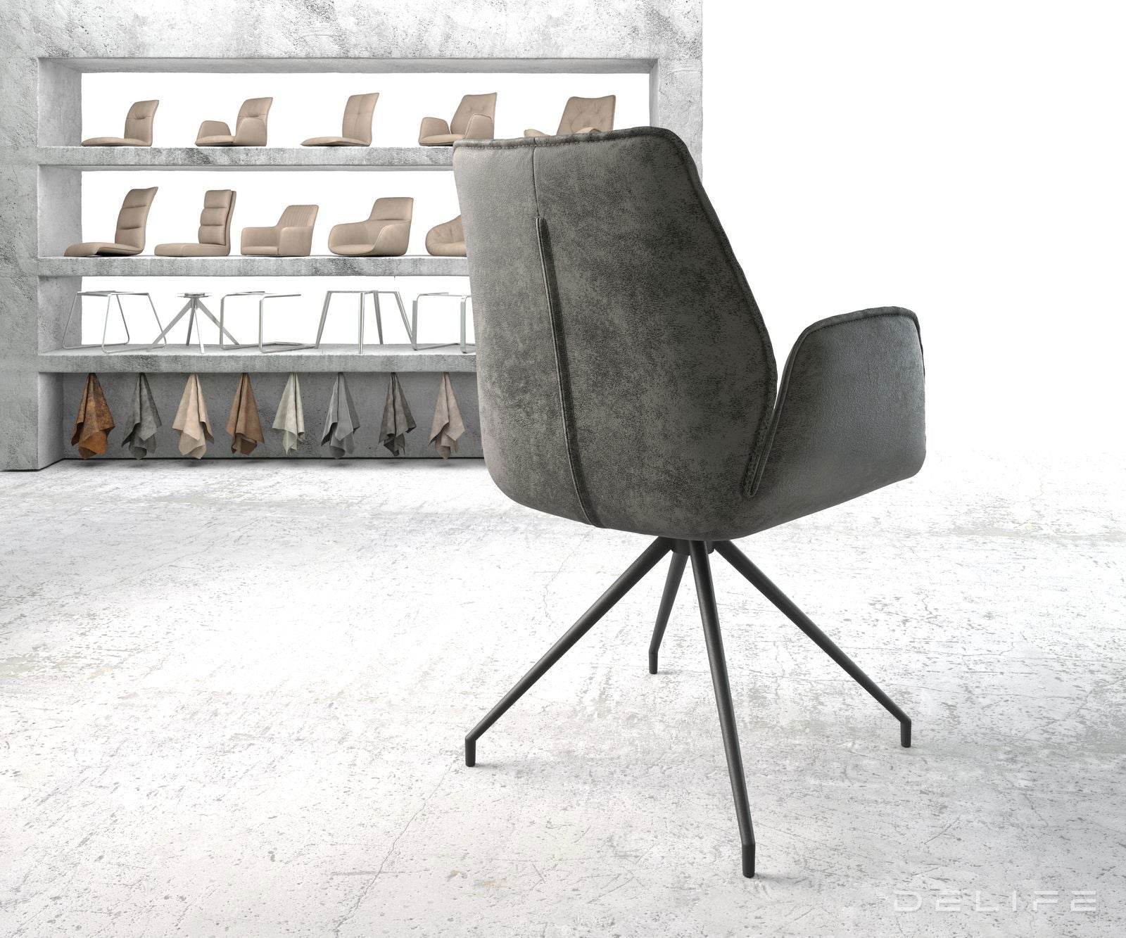 Jedilni stol Zoa, Material: Mikrofibra