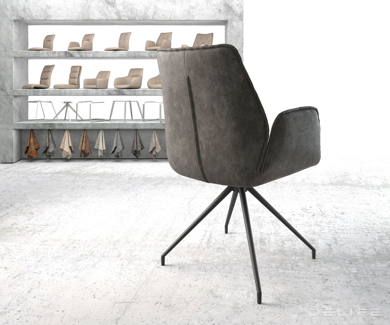 Jedilni stol Zoa, Material: Mikrofibra