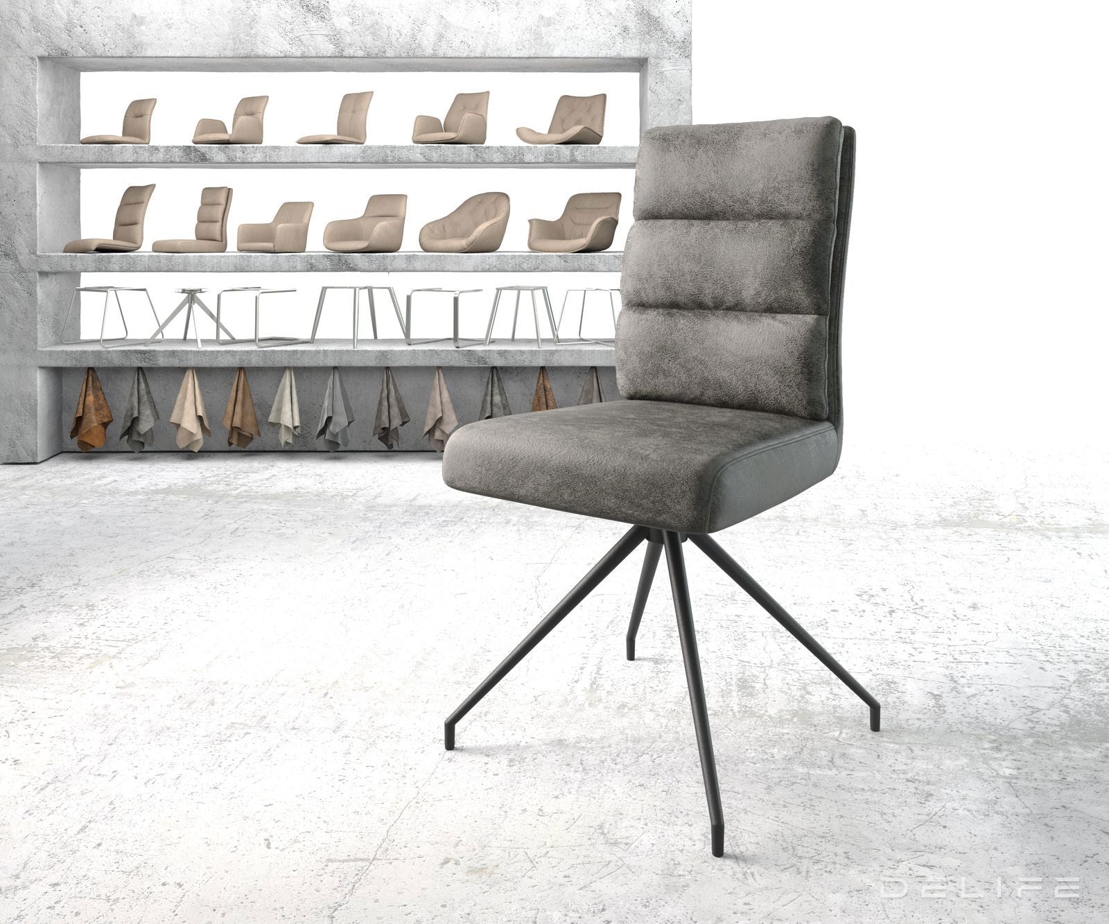 Jedilni stol Pela, Material: Mikrofibra