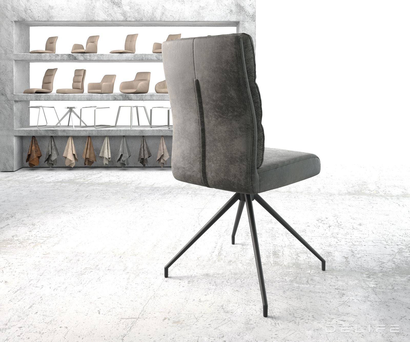 Jedilni stol Pela, Material: Mikrofibra