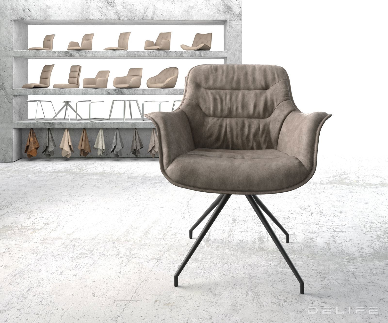 Jedilni stol Kaira, Material: Mikrofibra