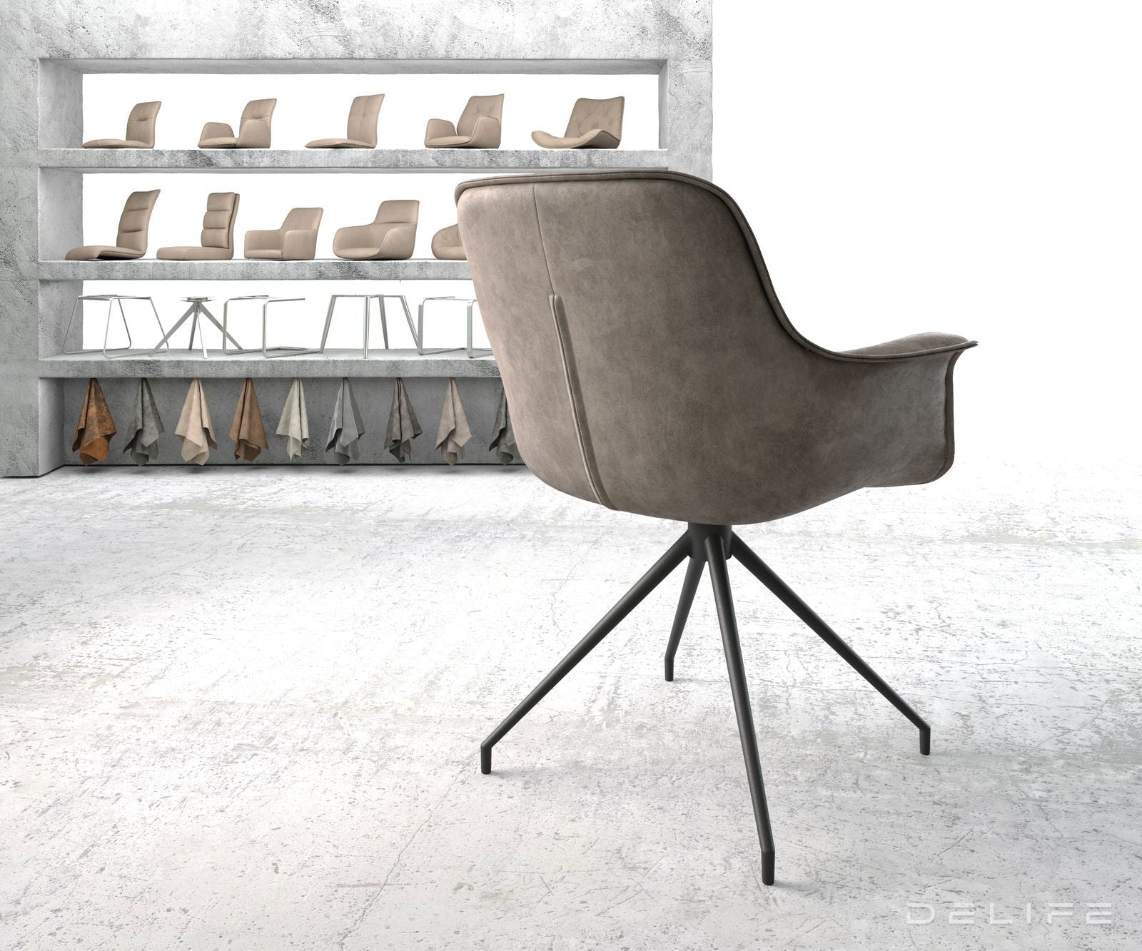 Jedilni stol Kaira, Material: Mikrofibra