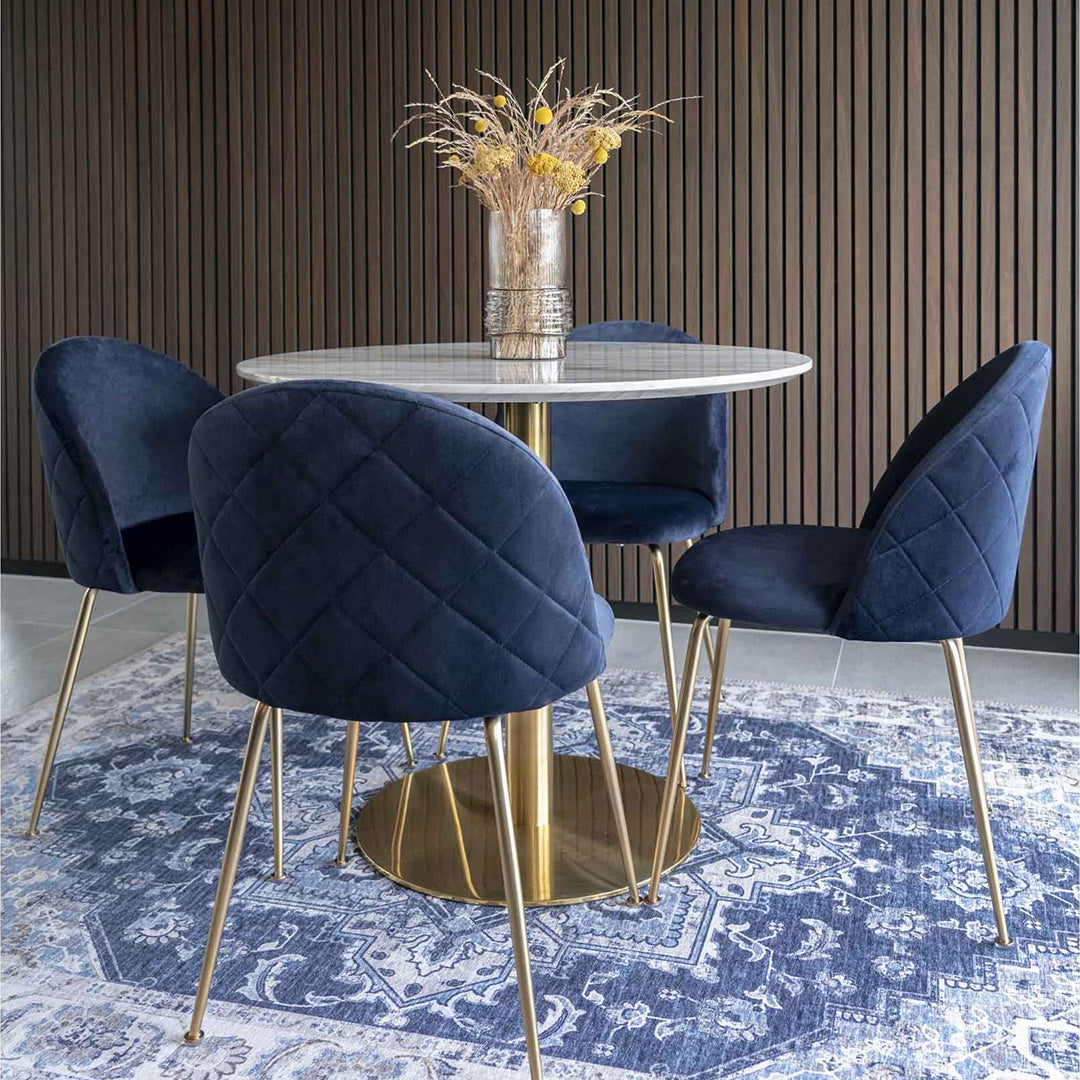 Fiksna miza Bolzano 90x75cm, Material: MDF/jeklo