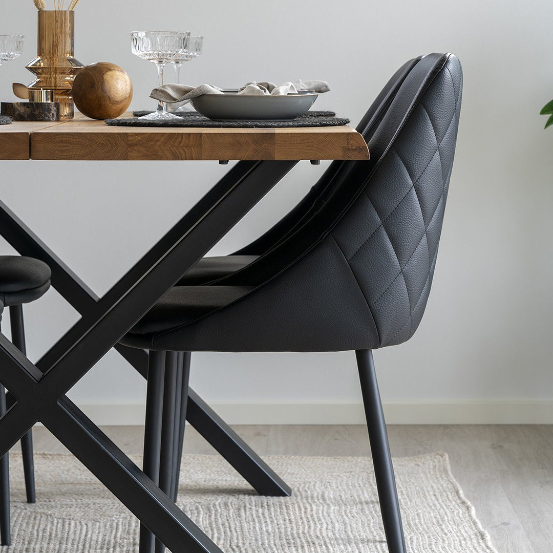 Fiksna miza Toulon 95x140x75cm, Material: Hrast