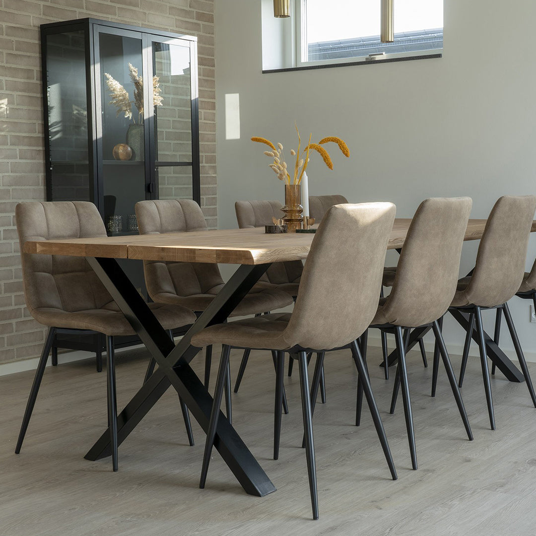 Fiksna miza Toulon 95x140x75cm, Material: Hrast