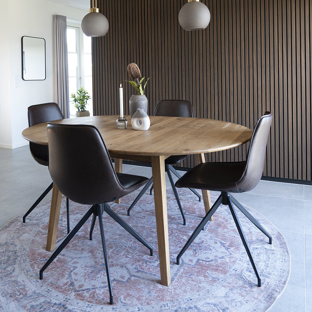 Raztegljiva miza Metz 118/158x118cm, Material: Hrast