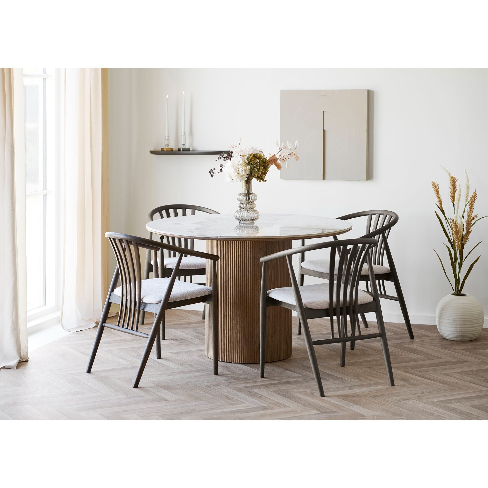 Fiksni stol Athens 120x120 cm, material: keramika/MDF