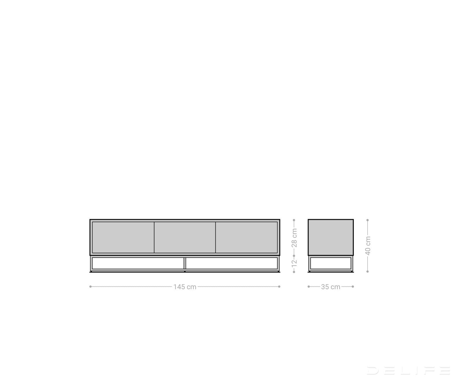 Predalnik Famke, Material: Mango