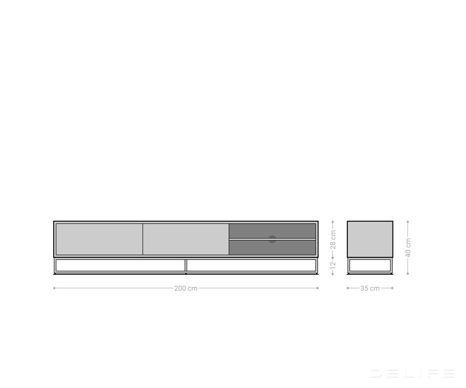 Predalnik Famke, Material: Mango