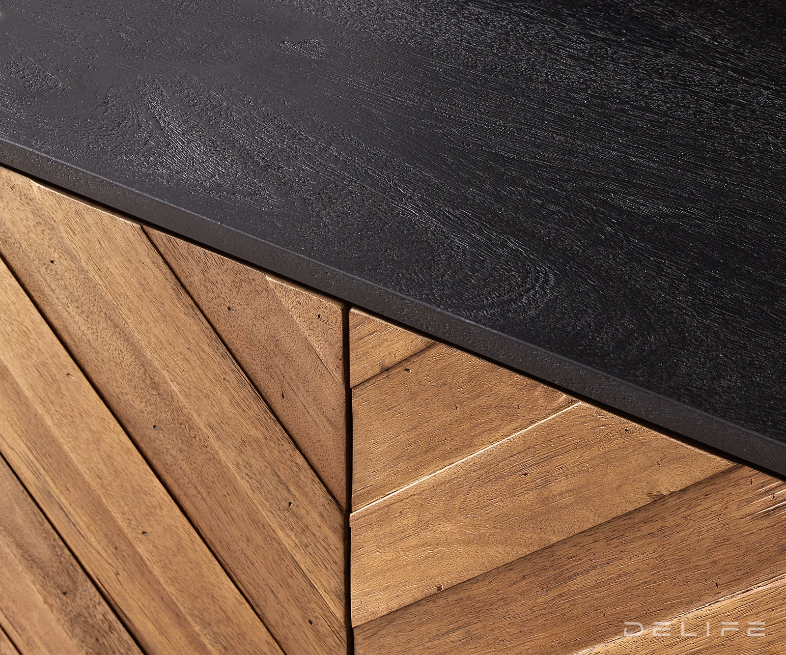 Visoka komoda Famke 120 cm, Material: Mango