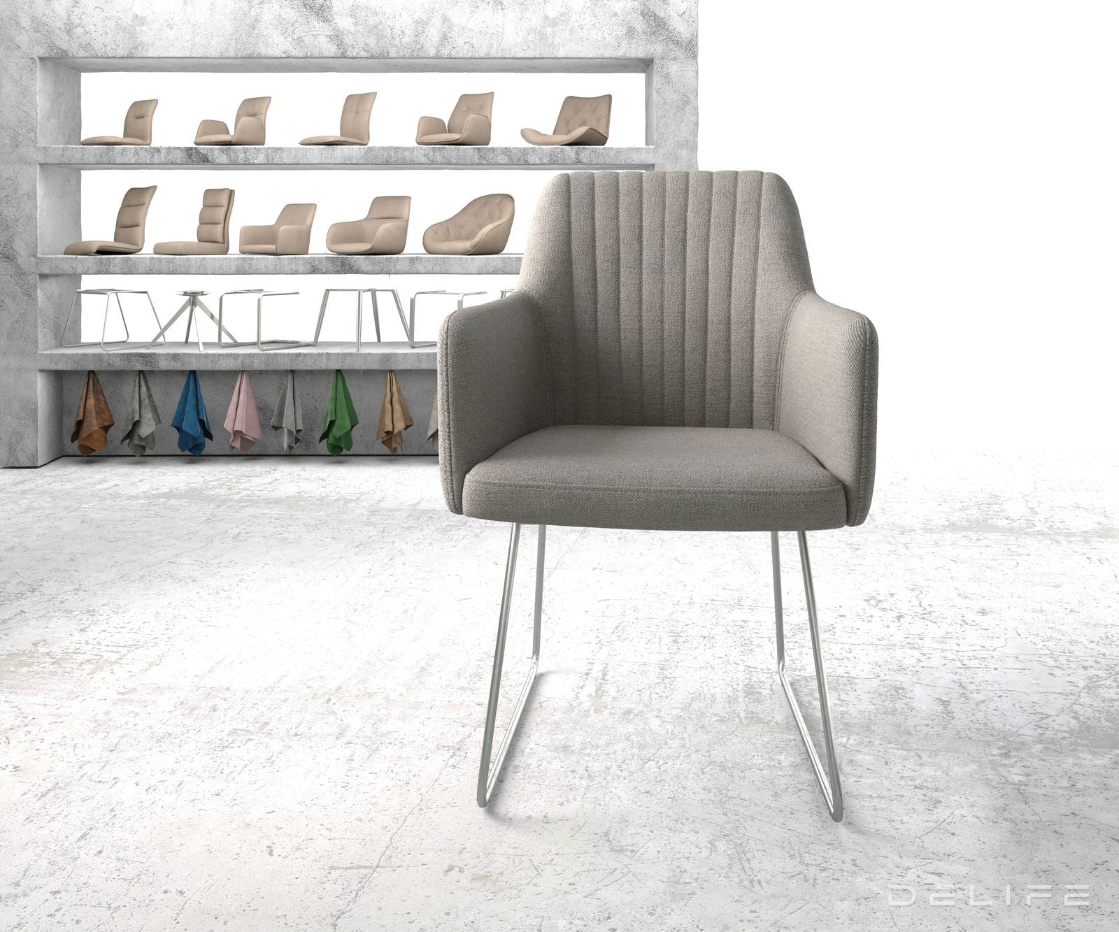 Jedilni stol Greg, Material: Plain tkano