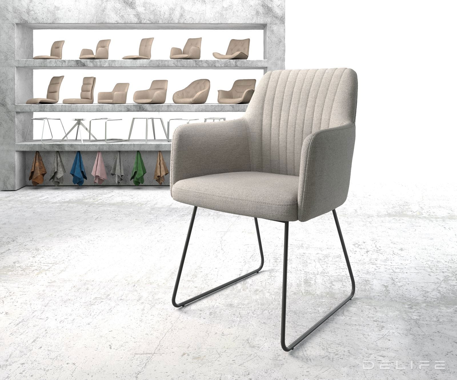 Jedilni stol Greg, Material: Plain tkano