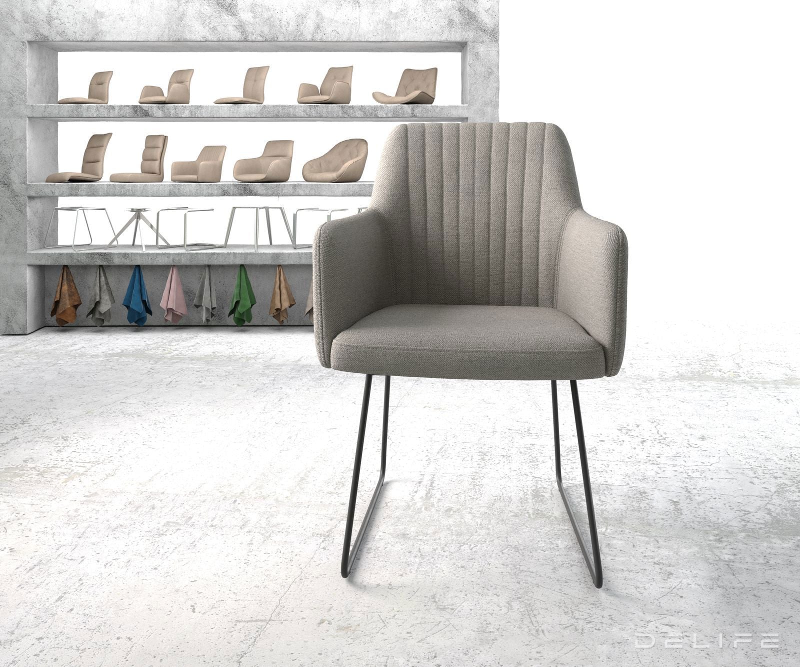 Jedilni stol Greg, Material: Plain tkano