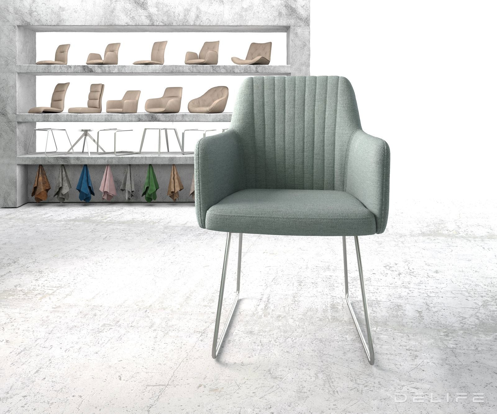 Jedilni stol Greg, Material: Plain tkano