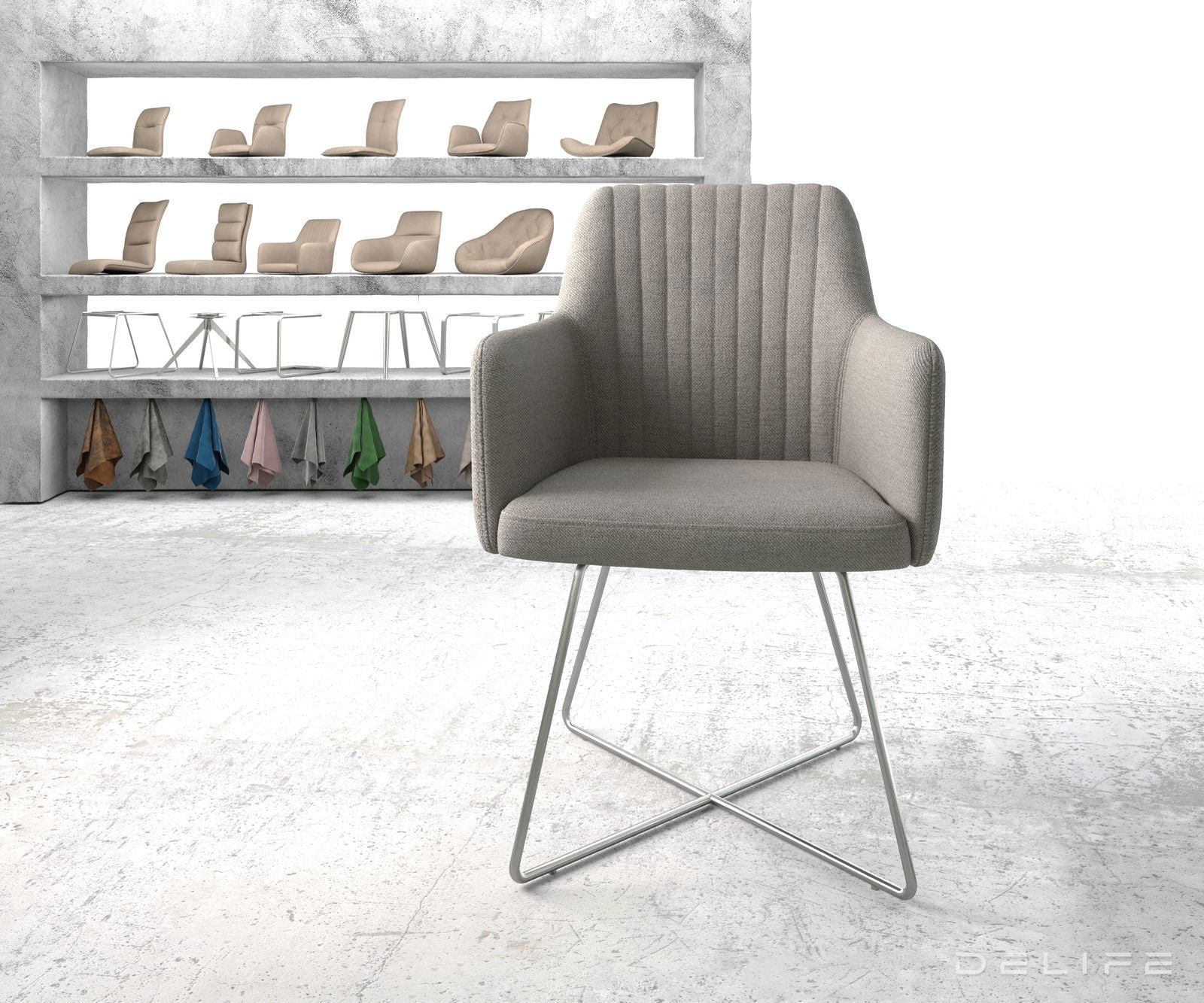 Jedilni stol Greg, Material: Plain tkano